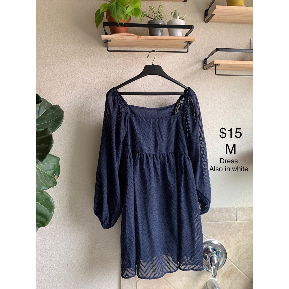 Longsleeve navy dress